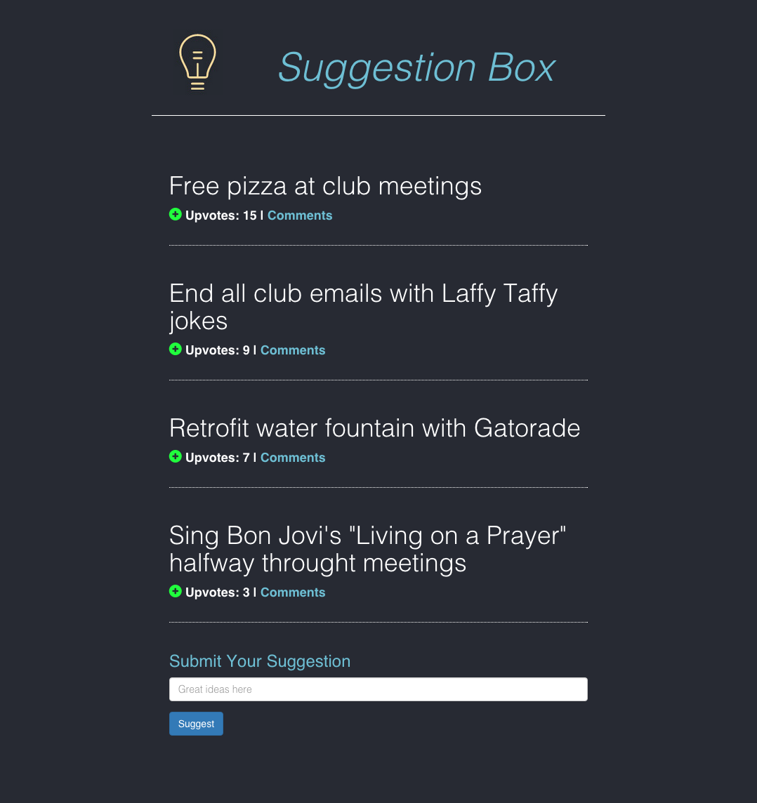 Suggestion Box desktop image